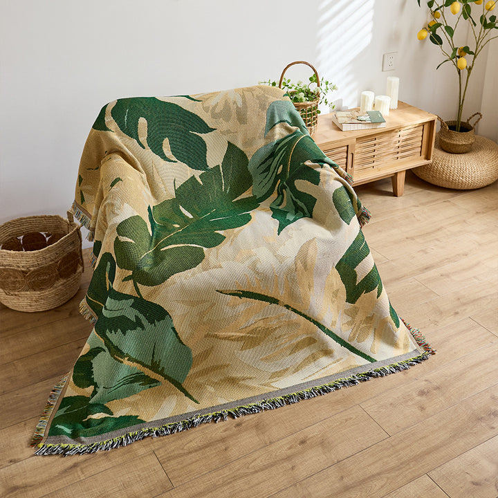 Künstlerische Jacquard-Wurfdecke