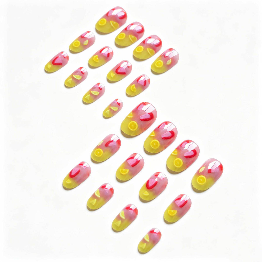 Tropische Früchte Nagelkunst