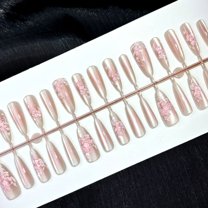 Künstlerisches Florales Nagelkunstset