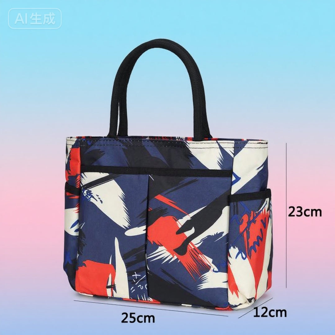 Blumenmuster Mehrfach-Taschen Einkaufsbörse Karnz