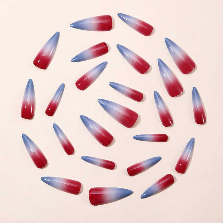 Ombré Stiletto Nagelkunstverlängerungen Karnz