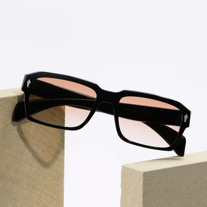Damen modische quadratische Sonnenbrille mit robustem Rahmen Karnz