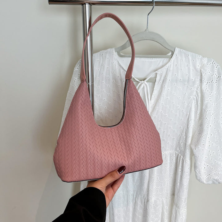 Texturierte Gewebte Schultertasche Karnz
