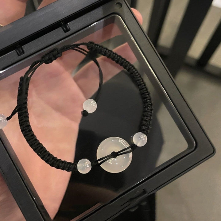 Verstellbares Makramee Perlenarmband Karnz