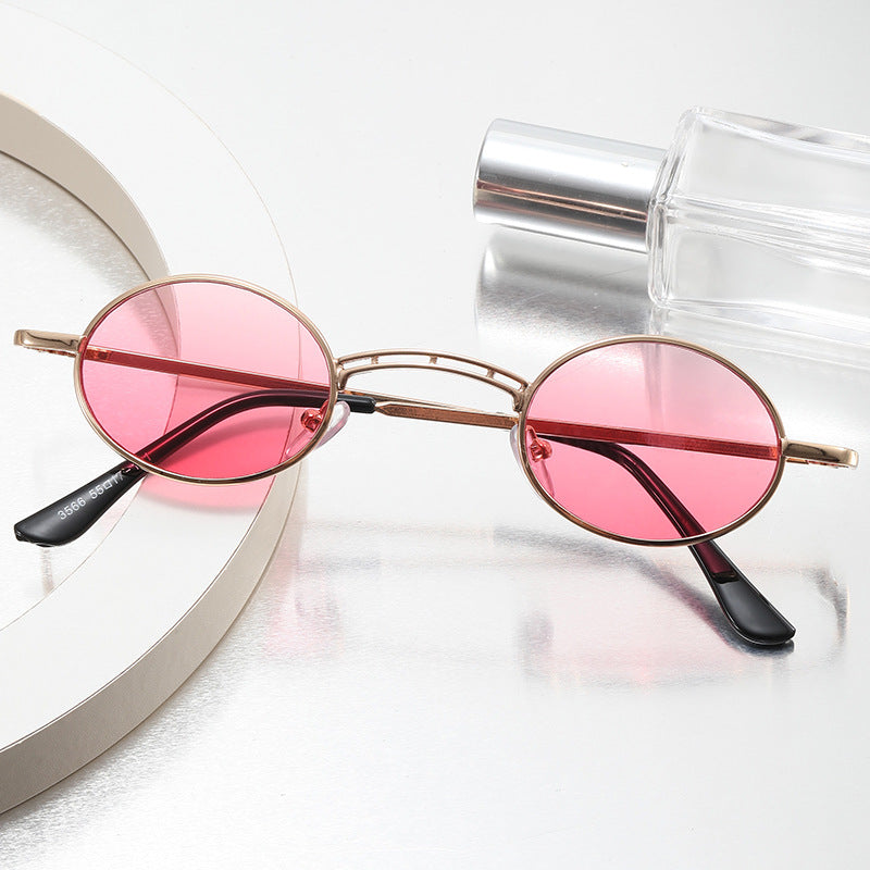 Damen runde modische Sonnenbrille Karnz