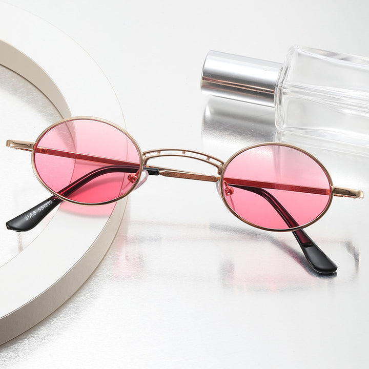 Damen runde modische Sonnenbrille Karnz