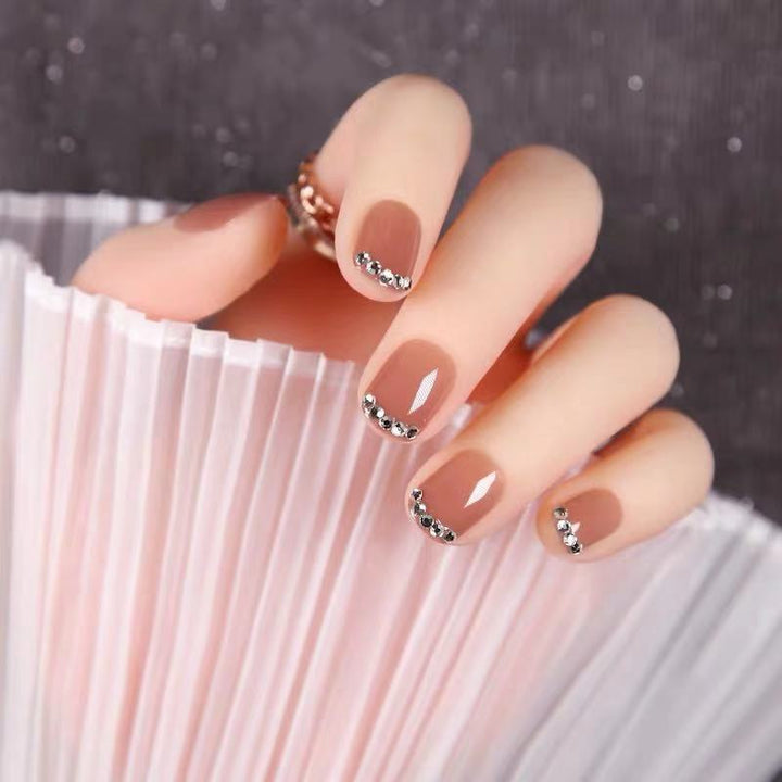 Elegante Französische Spitze Press-On Nagelkunst