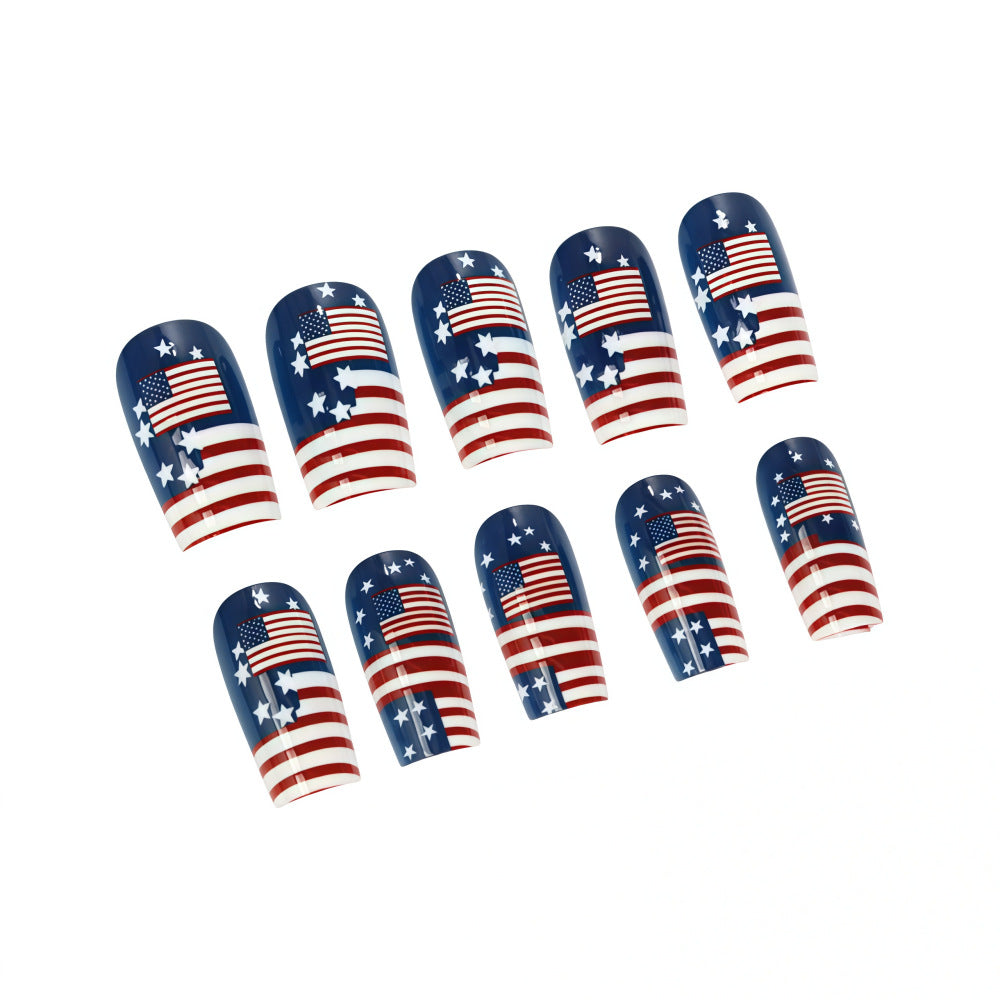 Kunstnägel mit patriotischem Flaggenmotiv Karnz