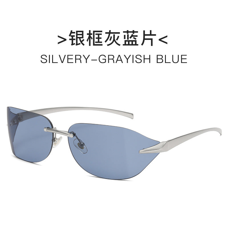 Damen futuristische Sonnenbrille mit elegantem minimalistischem Design Karnz