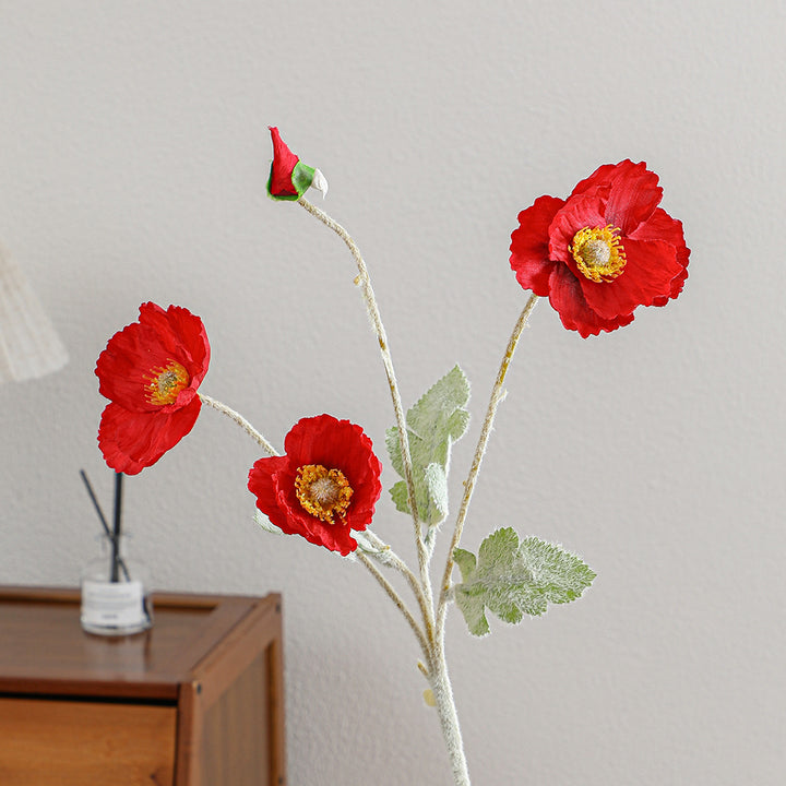 Dekorativer Kunst-Mohnblumenstrauß Karnz