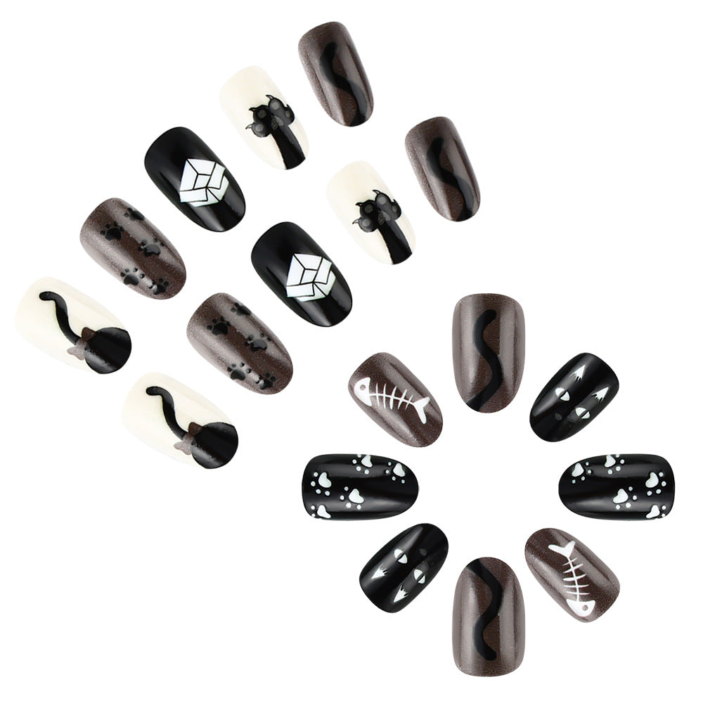 Halloween-Themen Press-On Nagelkunst Set Karnz