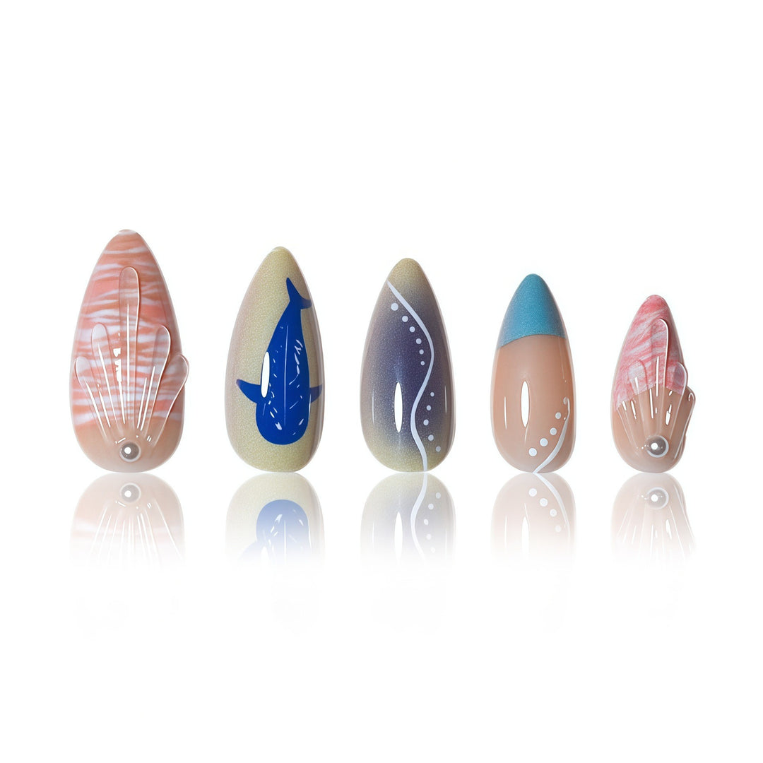 Kreative ozeanische Nagelkunst Karnz