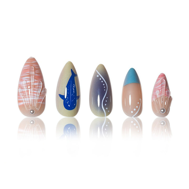 Kreative ozeanische Nagelkunst Karnz