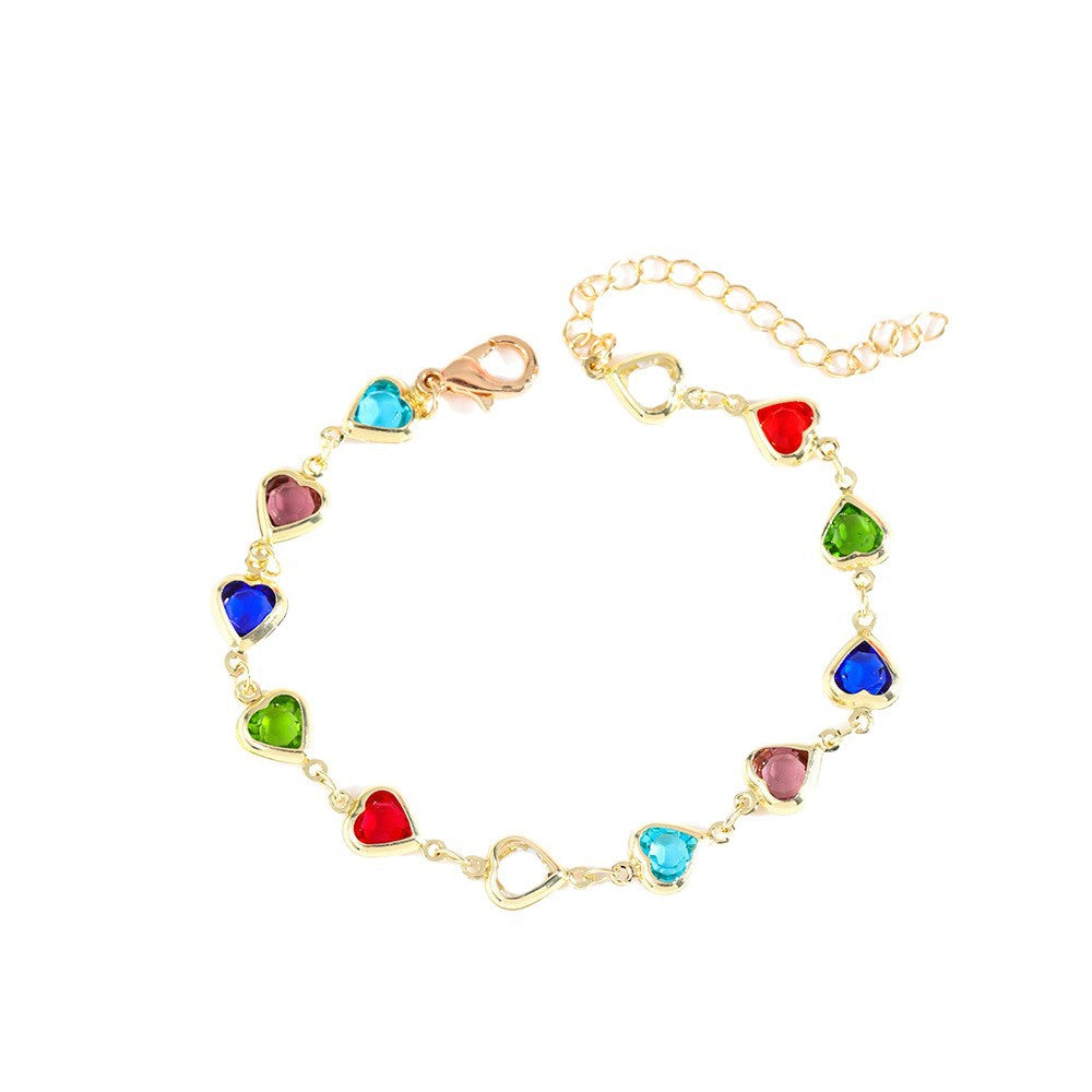 Herzförmiges Charm Armband Karnz