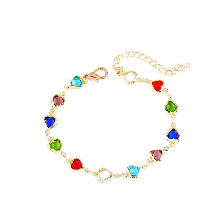 Herzförmiges Charm Armband Karnz
