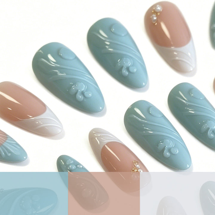Dekorative Acryl-Nagelkunstverlängerungen Karnz