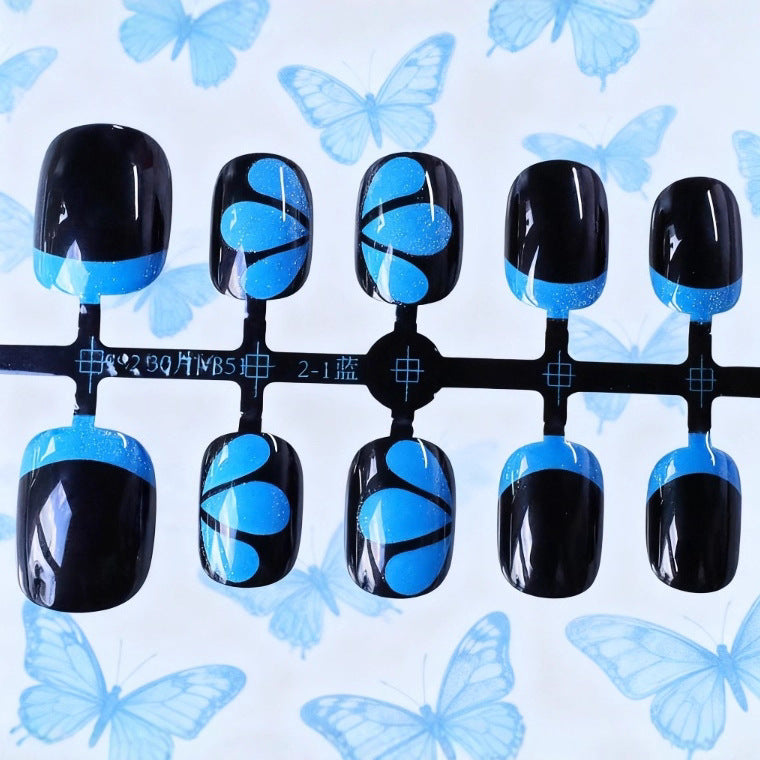 Detaillierte florale Acryl-Nagelkunst Karnz