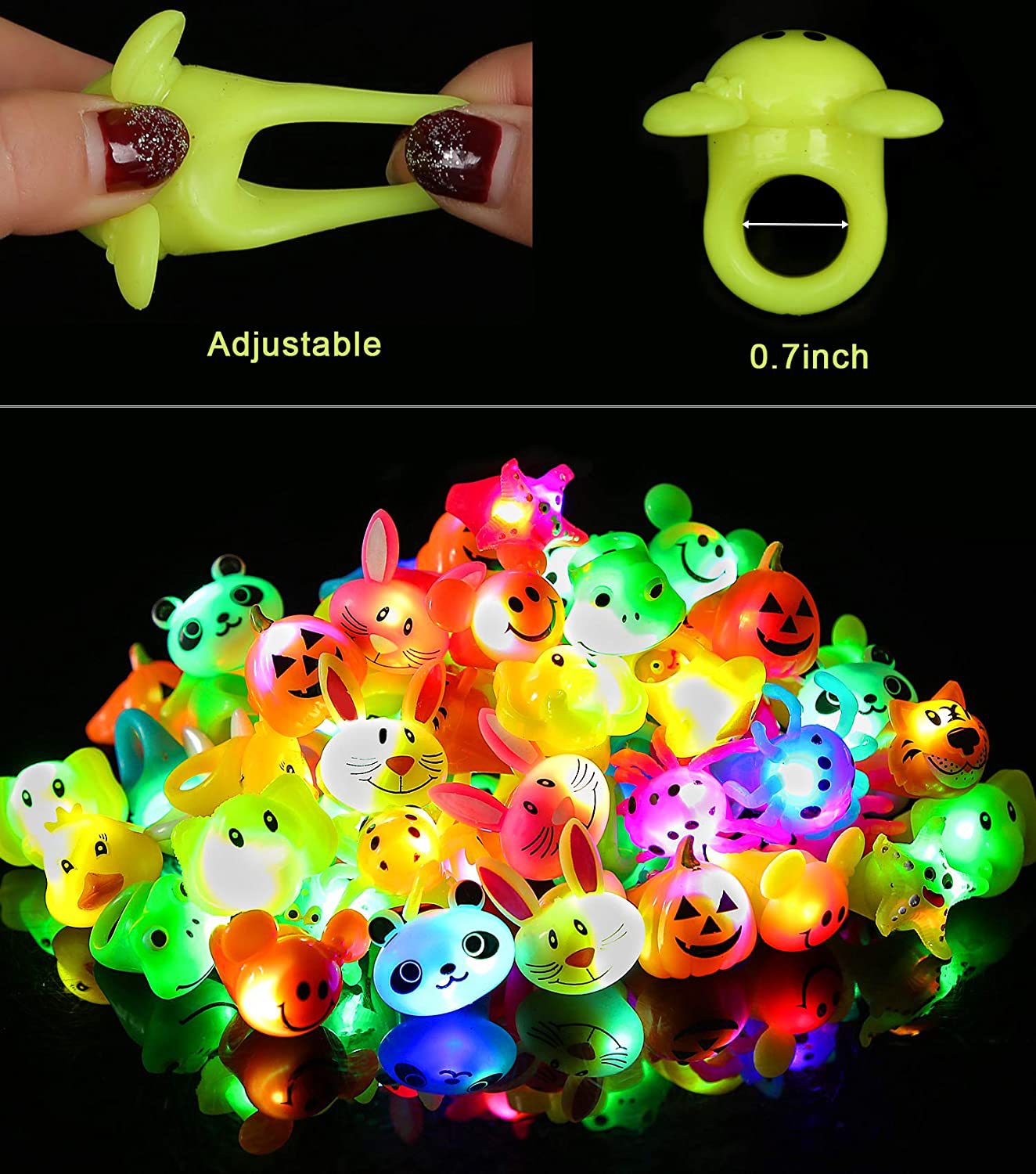 Unisex glow-in-the-dark Tierfiguren Karnz