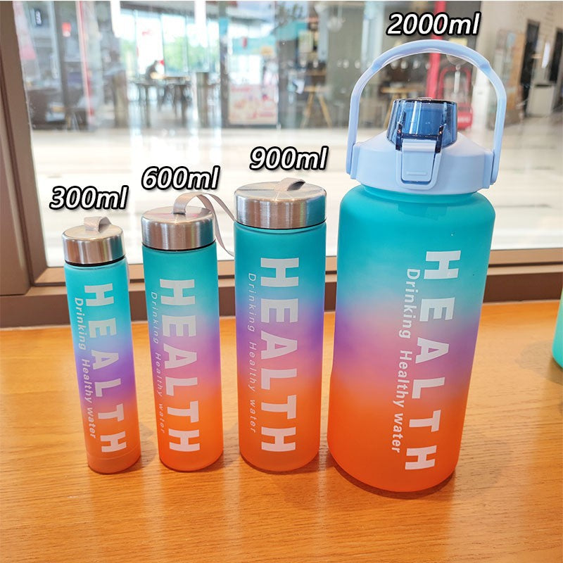 Damen Motivations-Trinkflasche mit Zeitskala und ergonomischem Design Karnz