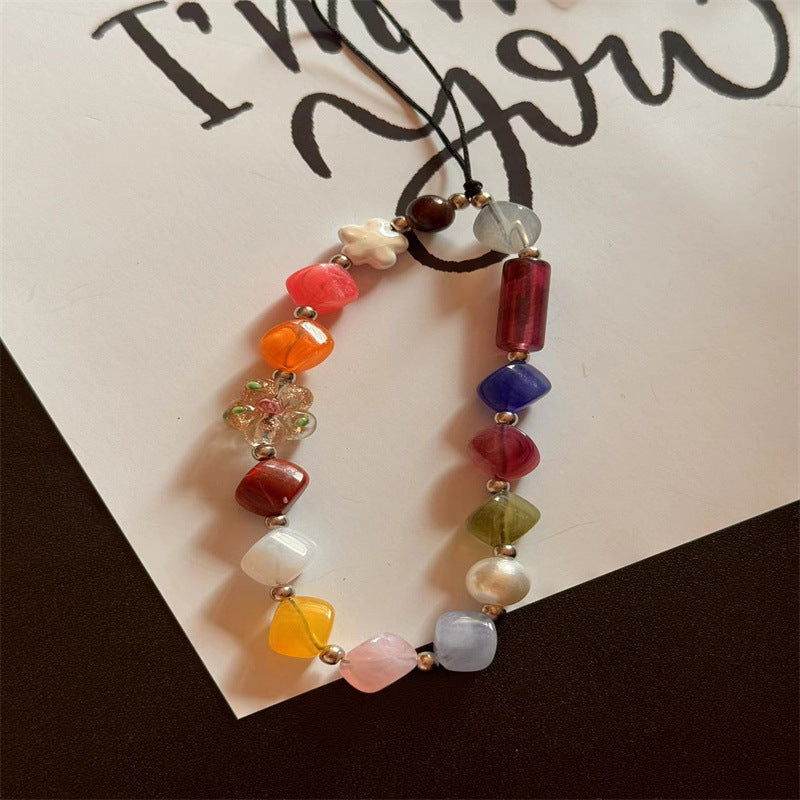 Handgefertigtes Perlen-Handyhalsband Karnz