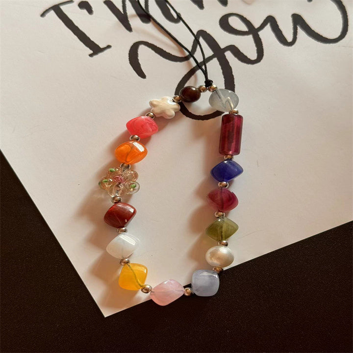 Handgefertigtes Perlen-Handyhalsband Karnz