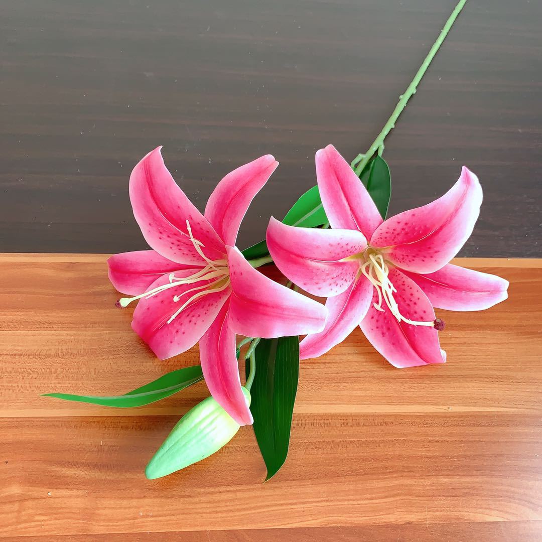 Realistische Florale Lilienstiel