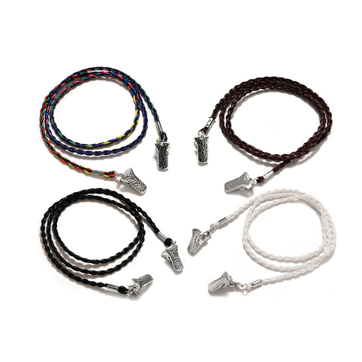 Geflochtener Leder-Brillenband Karnz