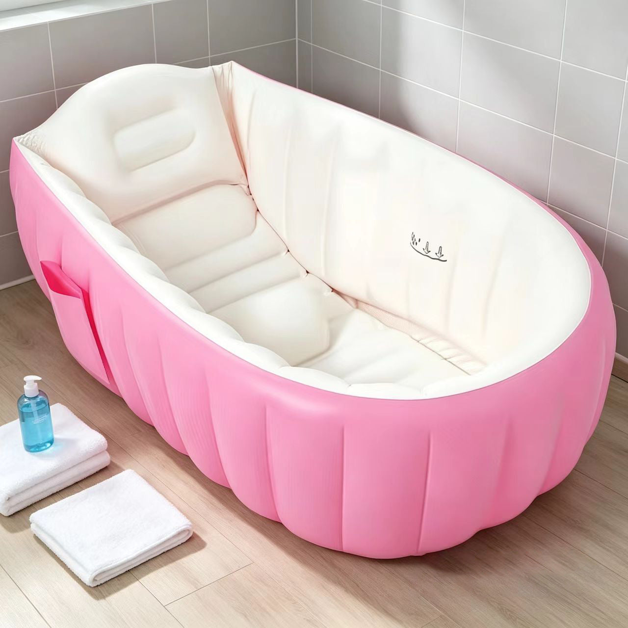 Damen Aufblasbare Wellness-Badewanne mit ergonomischem Design Karnz