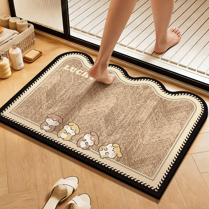 WoCute Cartoon Badematte Karnz