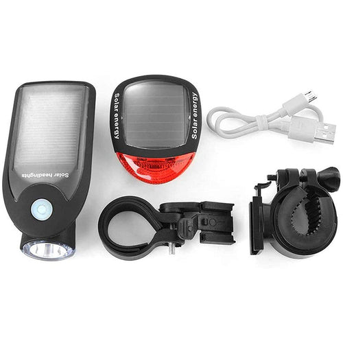 Solarbetriebene Fahrrad-Sicherheitslichter Set Karnz