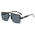 Damen modische quadratische Sonnenbrille mit Farbverlauf Karnz
