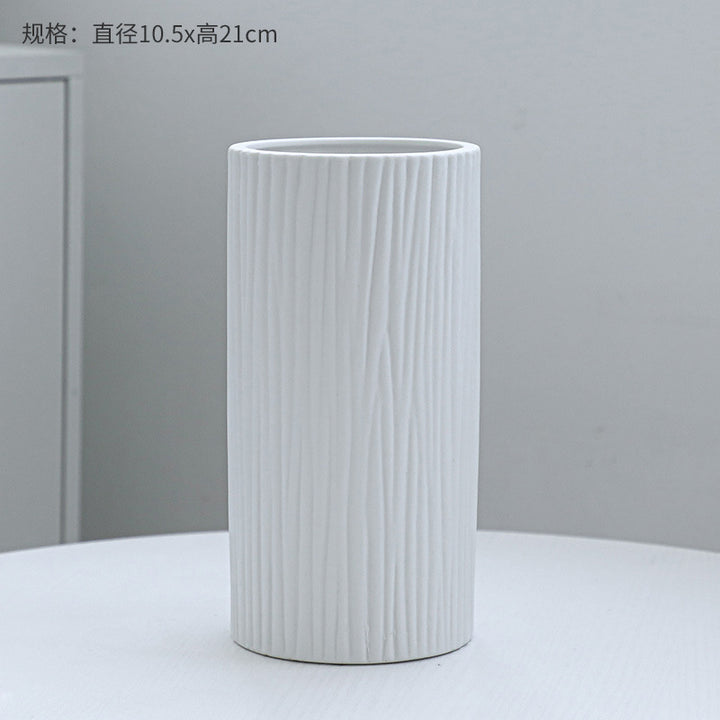 Texturierte Holzmaserung Dekorative Vase