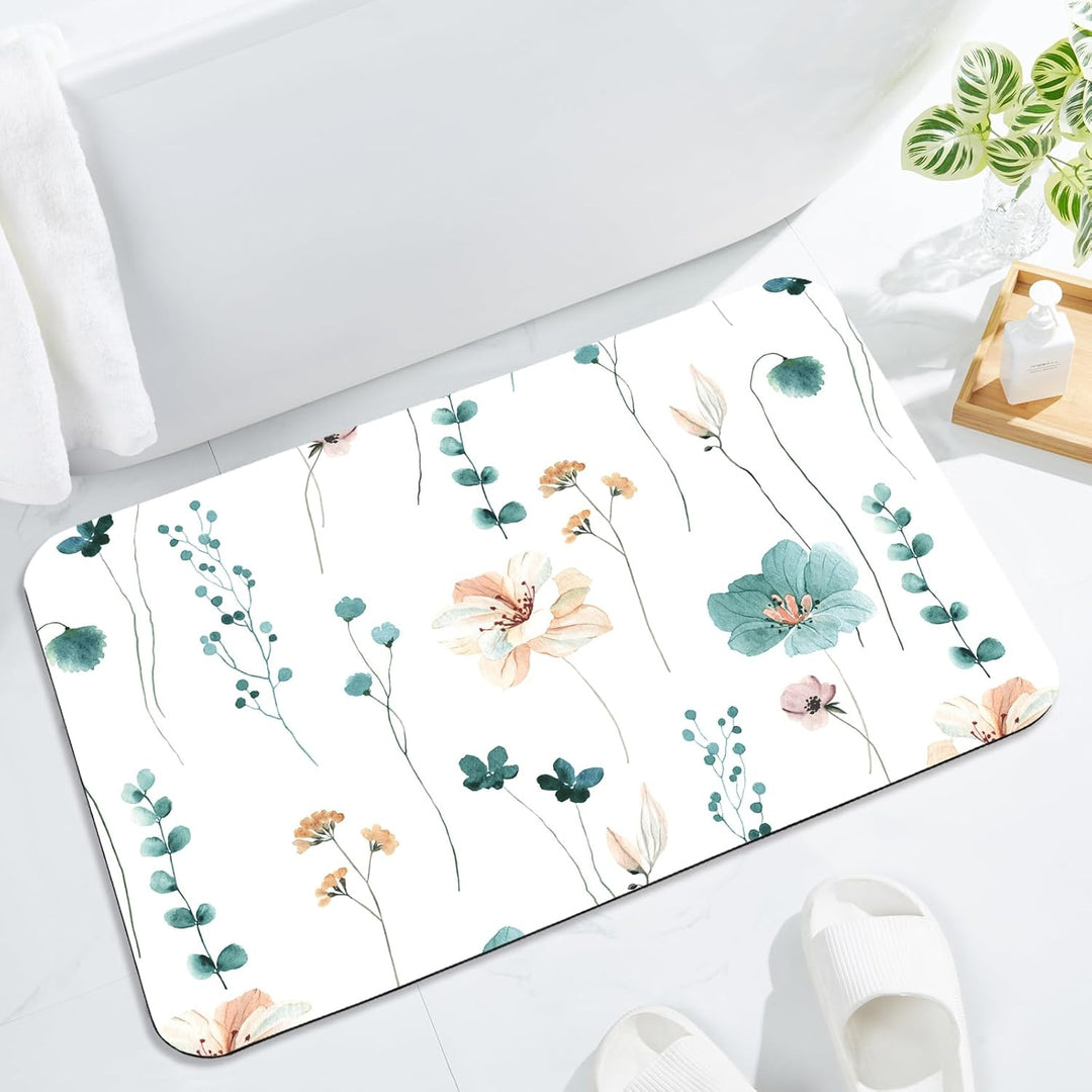 Florales Muster Badezimmermatte