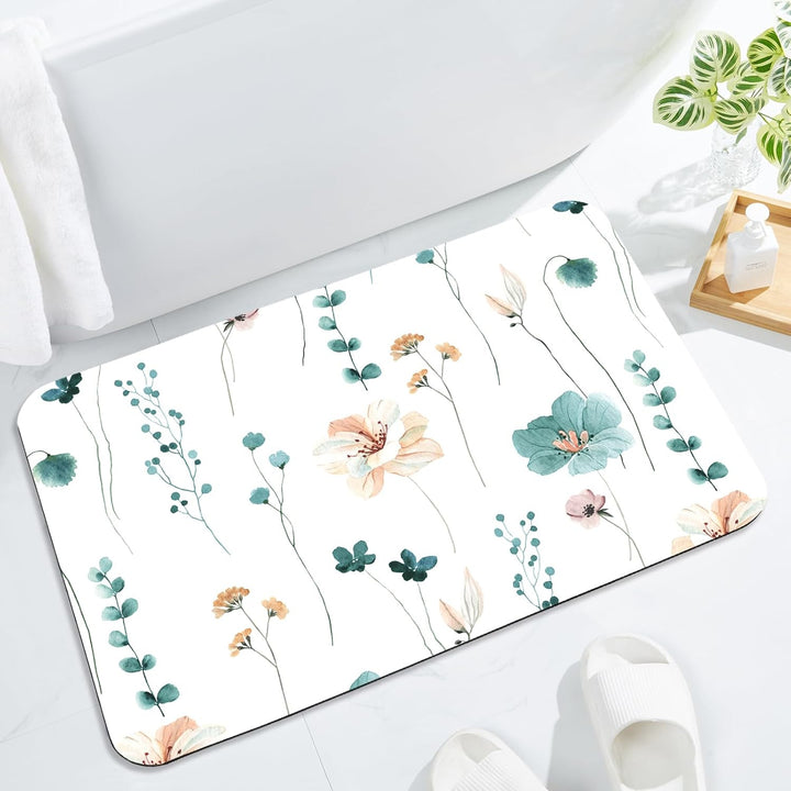 Florales Muster Badezimmermatte