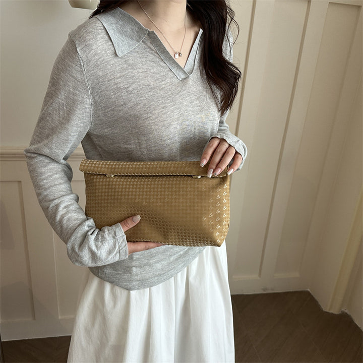 Elegante Strukturierte Clutch Tasche