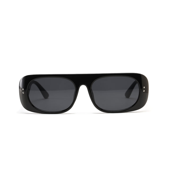 Damen trendige Sonnenbrille im modernen futuristischen Design Karnz