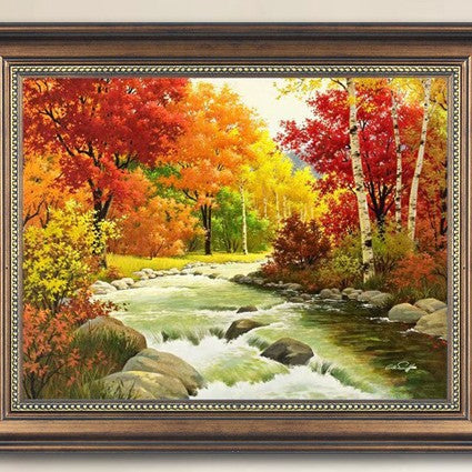 Gerahmtes Landschaft Kunstwerk