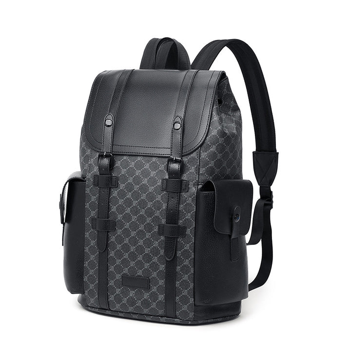 Multi-Fach Leder Rucksack