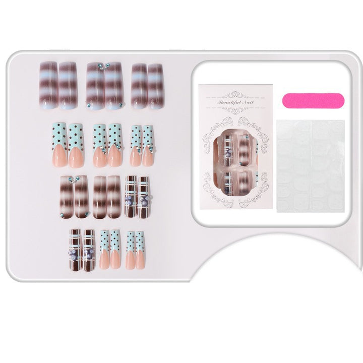 Dekorative Druck-Nageltips Set Karnz