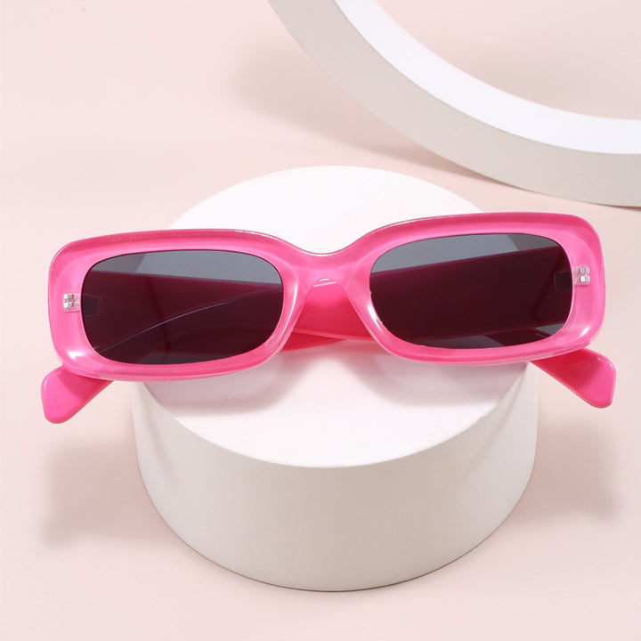 Damen stilvolle Designer-Sonnenbrille mit modischem, rechteckigem Rahmen Karnz