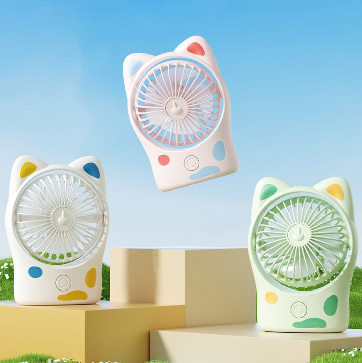 Damen Tragbarer Mini-Kühlen Ventilator mit Katzenohren Karnz