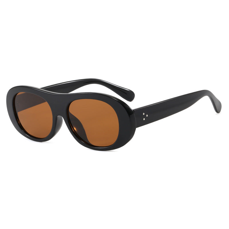Damen modische Oversized-Sonnenbrille mit elegantem Schildkrötenmuster Karnz