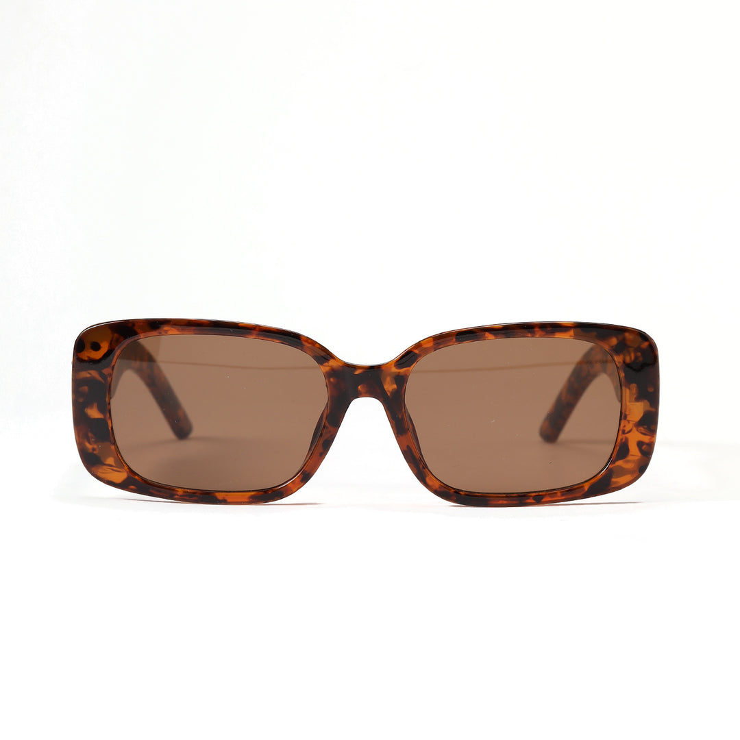 Damen rechteckige Sonnenbrille mit stilvollem Rahmen Karnz