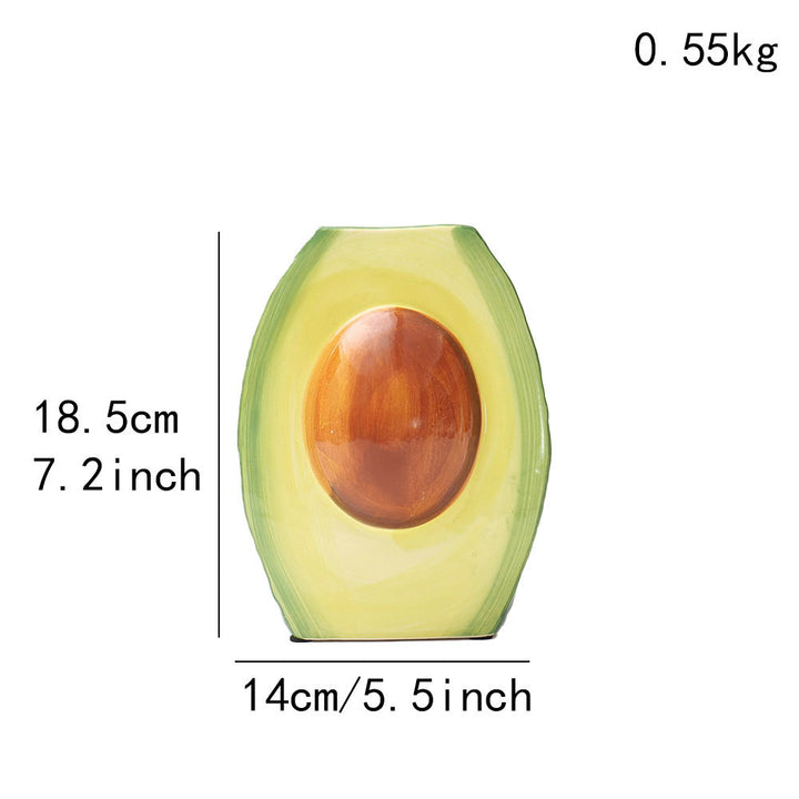 Avocado-förmige dekorative Vase