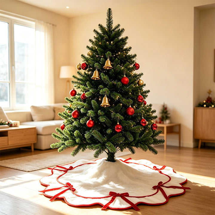 Gemütlicher Plüsch-Weihnachtsbaumrock