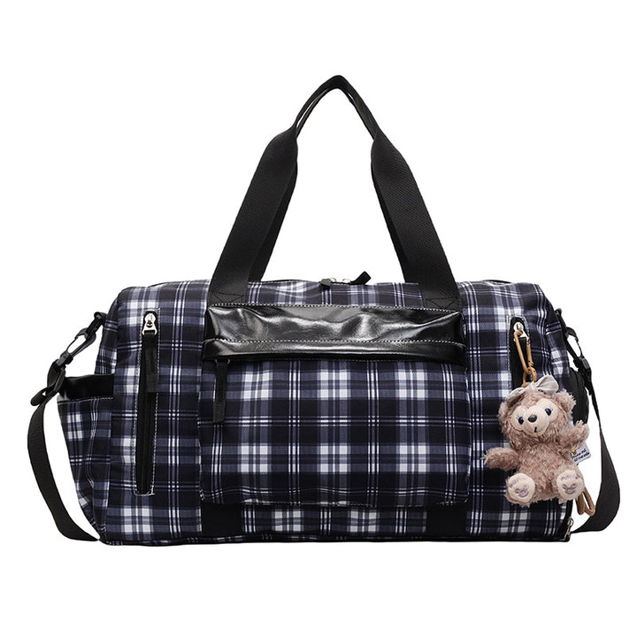 Schickes Karomuster Wochenend-Duffle Karnz
