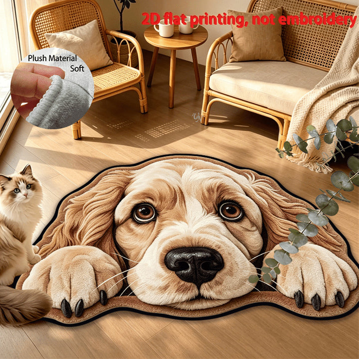Dekorativer Hundedruck-Teppich