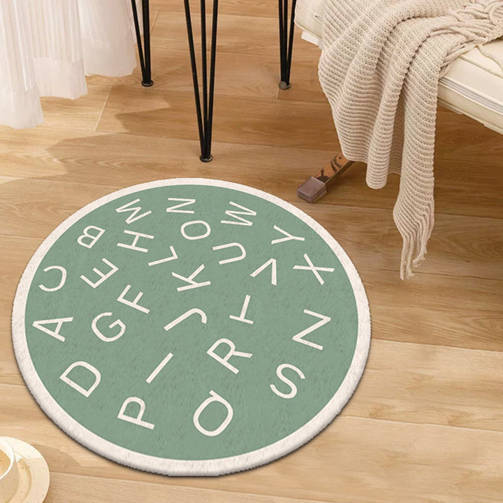 Bildungs-Alphabet Runde Teppich