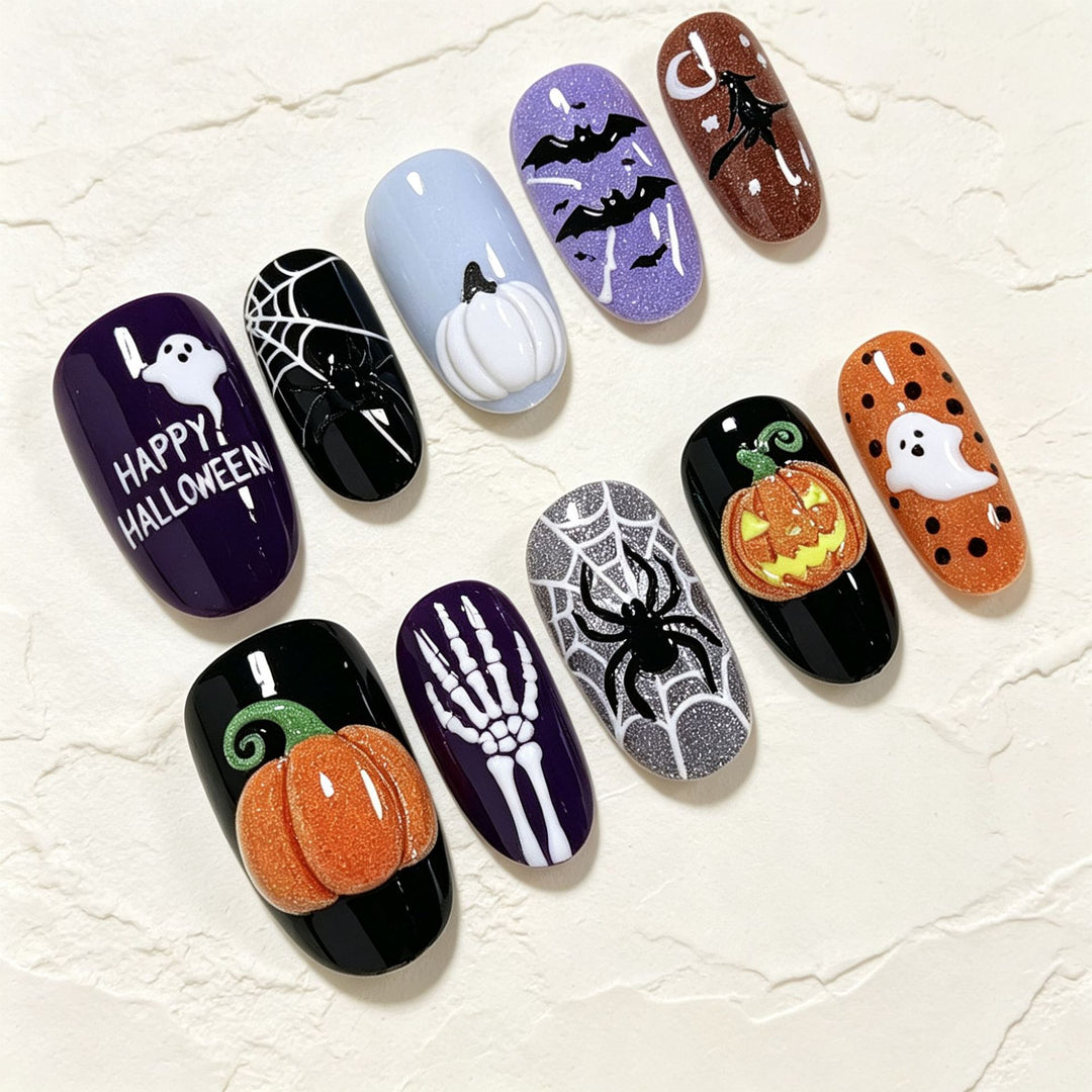 Halloween-Themen Nagelkunst Set Karnz