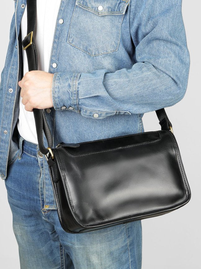 Klassische Leder Umhängetasche